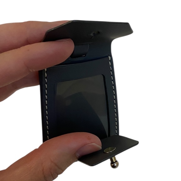 Authentic Goyard Gray All Leather Luggage Tag Ultra Rare Luxury Travel Accessory - Picture 5 of 8